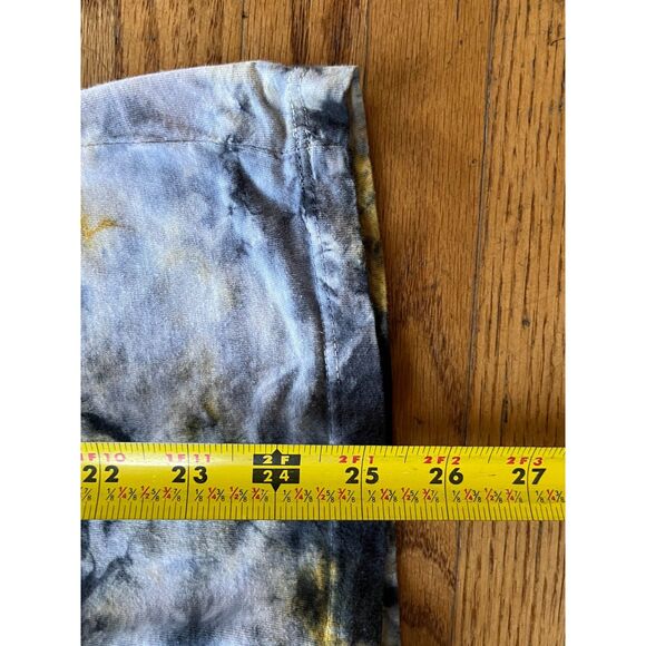 Affliction Like Yellow Gray Tie Dye Bling T Shirt Tee Top Mens Size Medium - Picture 6 of 10